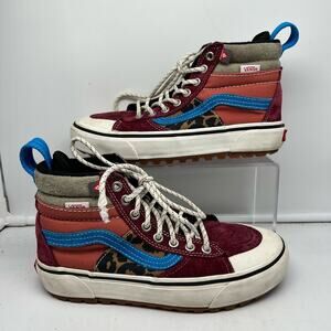 Vans Shoes Womens 6.5 SK8 HI Mte Red Hydroguard Winter Sneaker